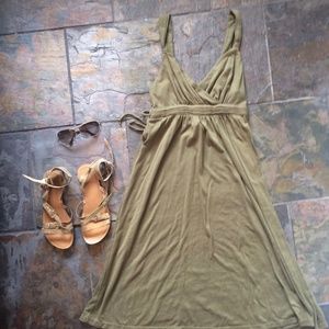 Fade Glory Olive Green Dress/ Cover Up